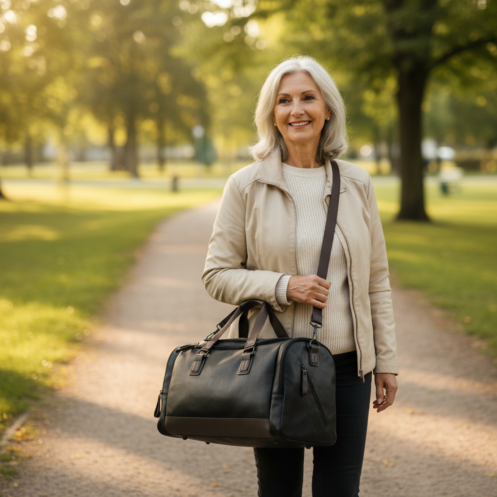 Oscar Bolsa de viaje de piel