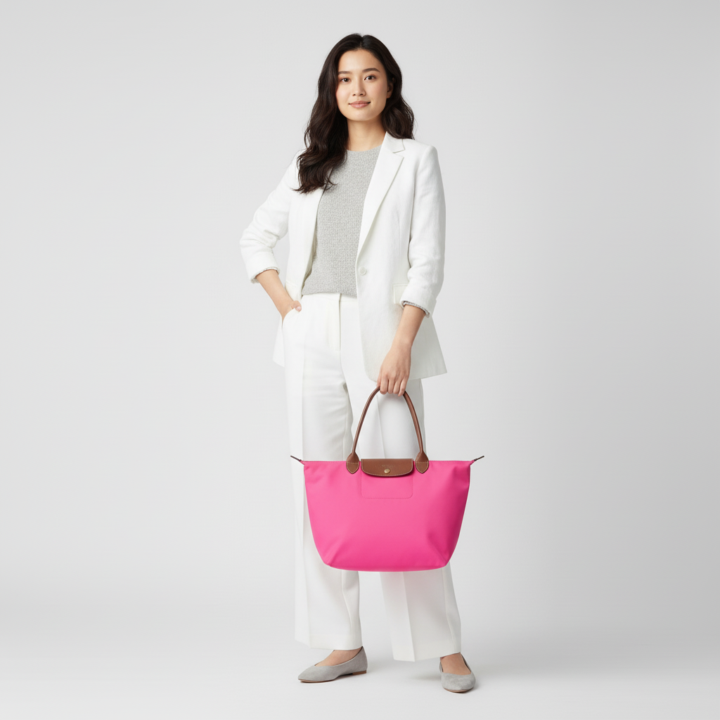 Bolso Grande Serenata Rosa