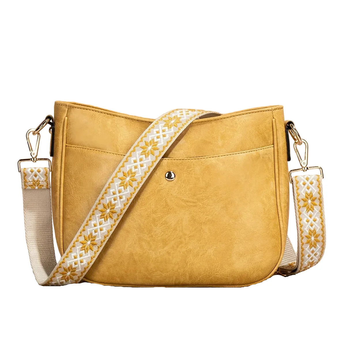 Bolsa de hombro de cuero vintage Premium