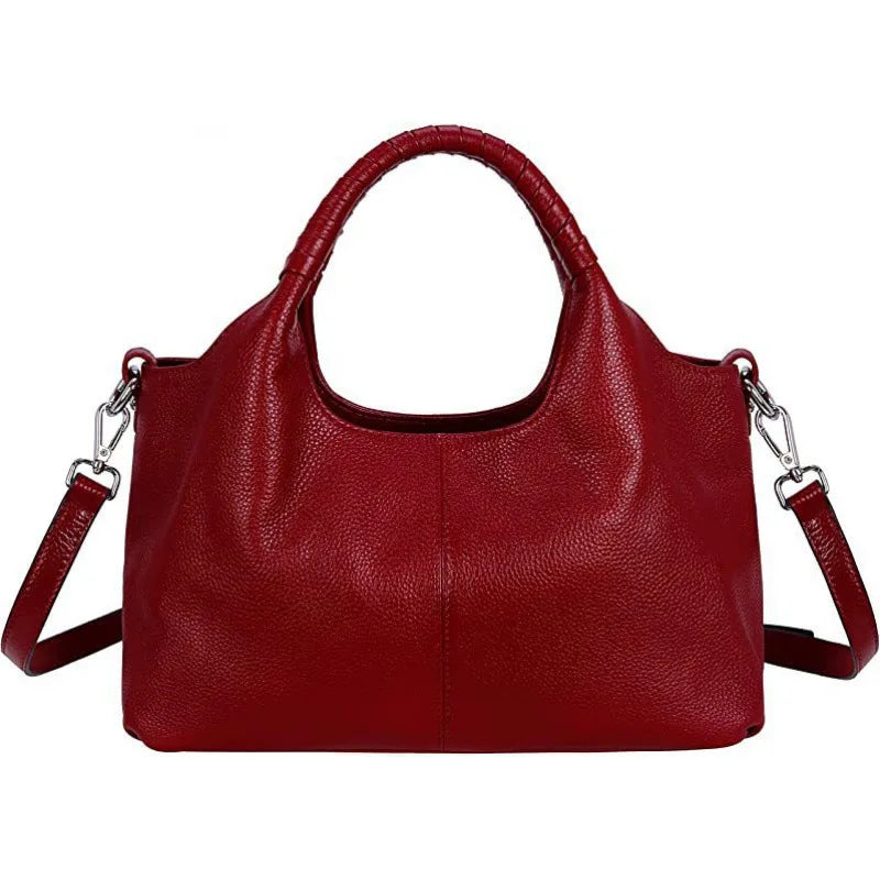 Bolsa de hombro de cuero elegante Ares