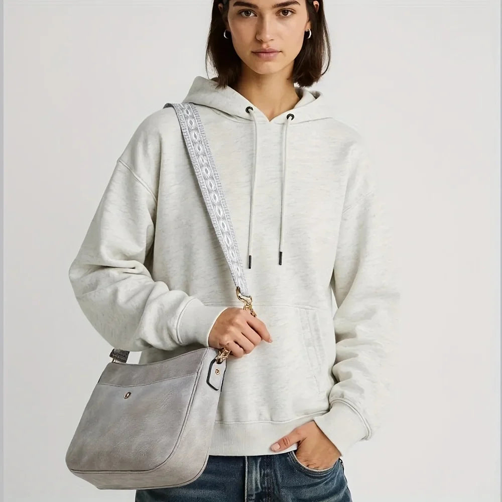 Bolsa de hombro de cuero vintage Premium