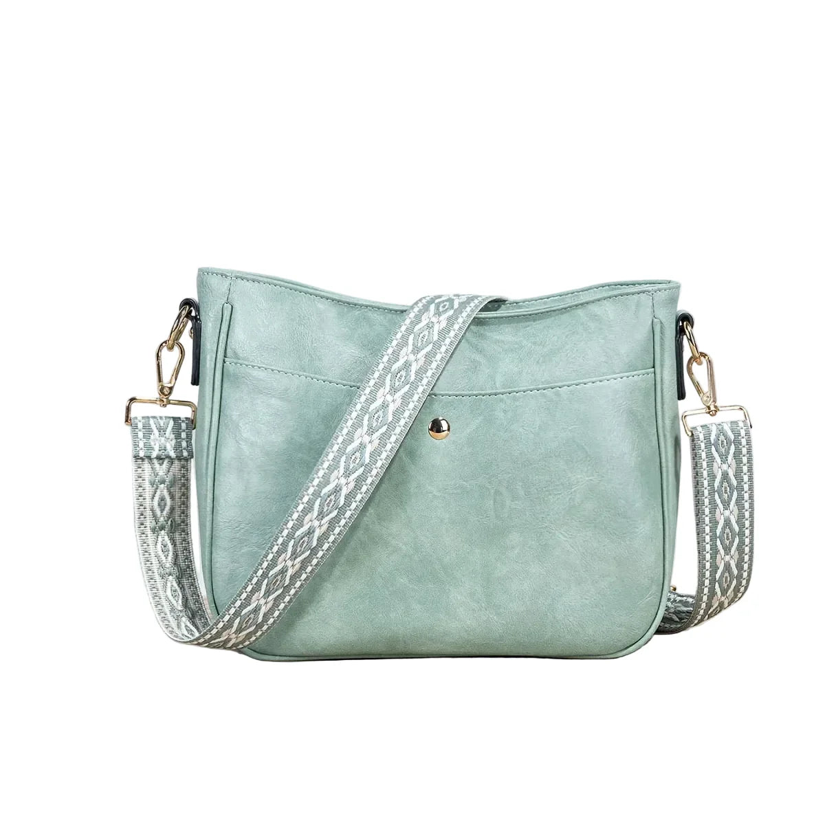 Bolsa de hombro de cuero vintage Premium