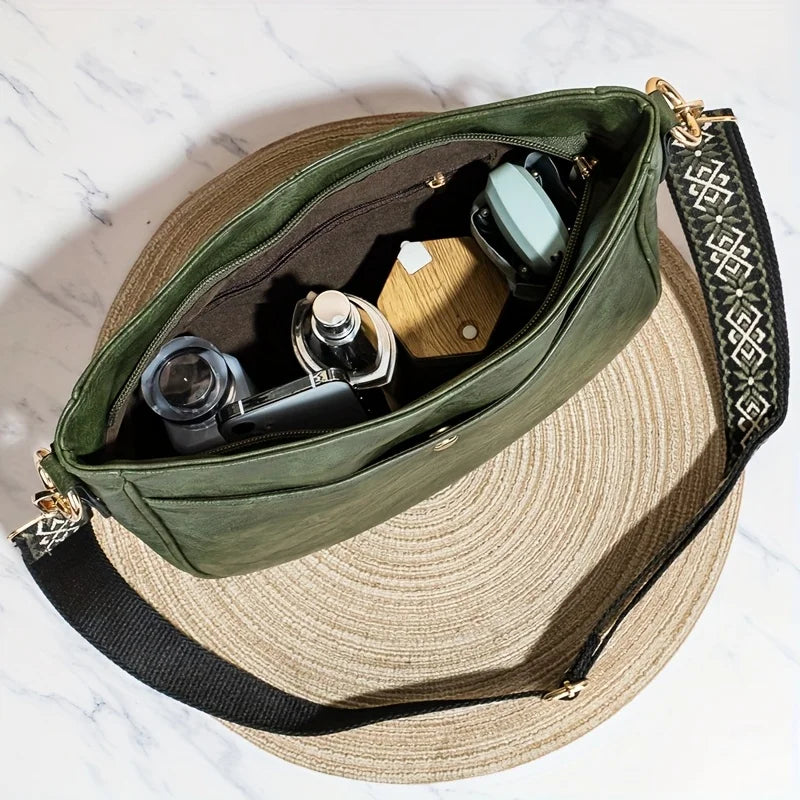 Bolsa de hombro de cuero vintage Premium