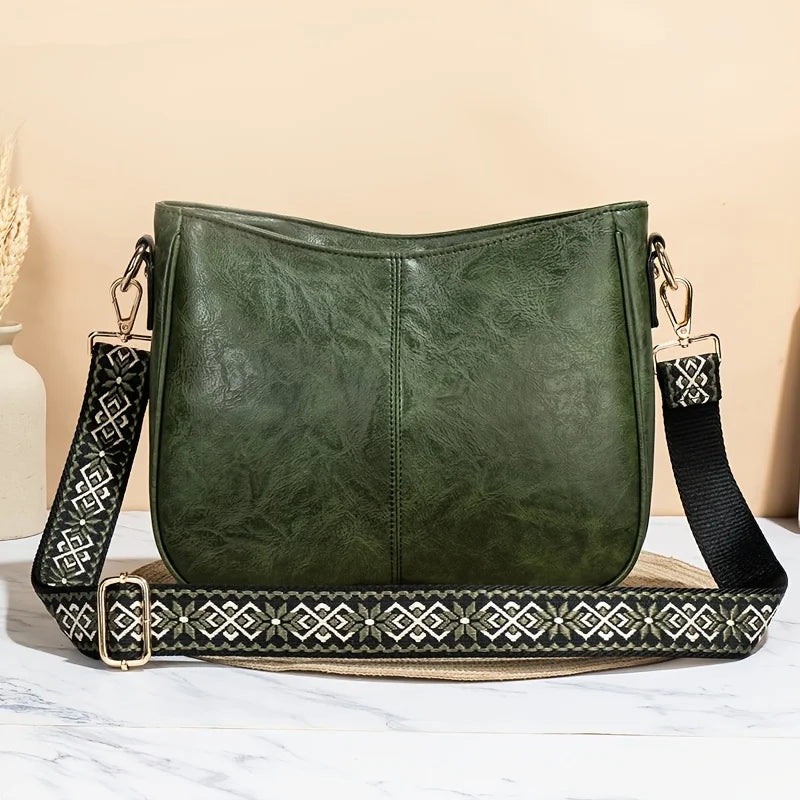 Bolsa de hombro de cuero vintage Premium