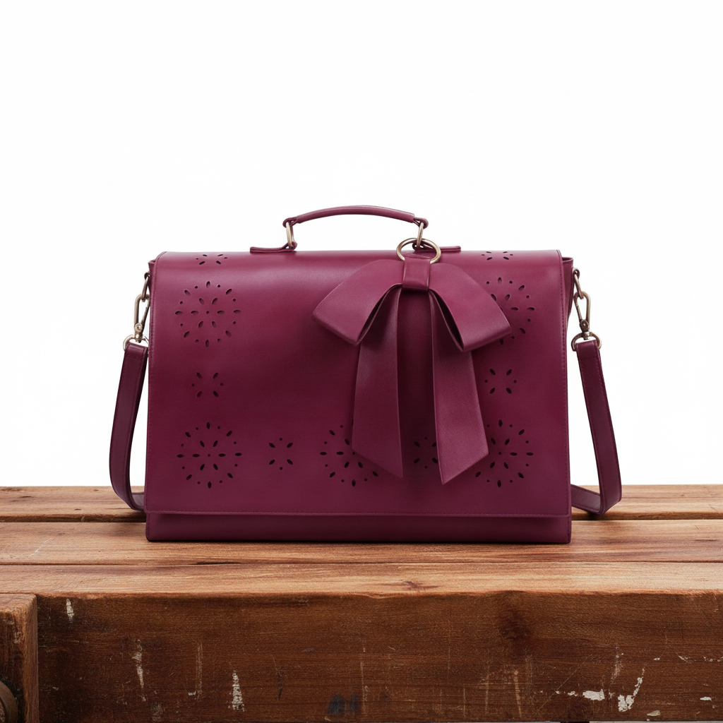 Bolsa de hombro cuero refinado