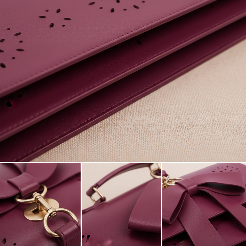 Bolsa de hombro cuero refinado