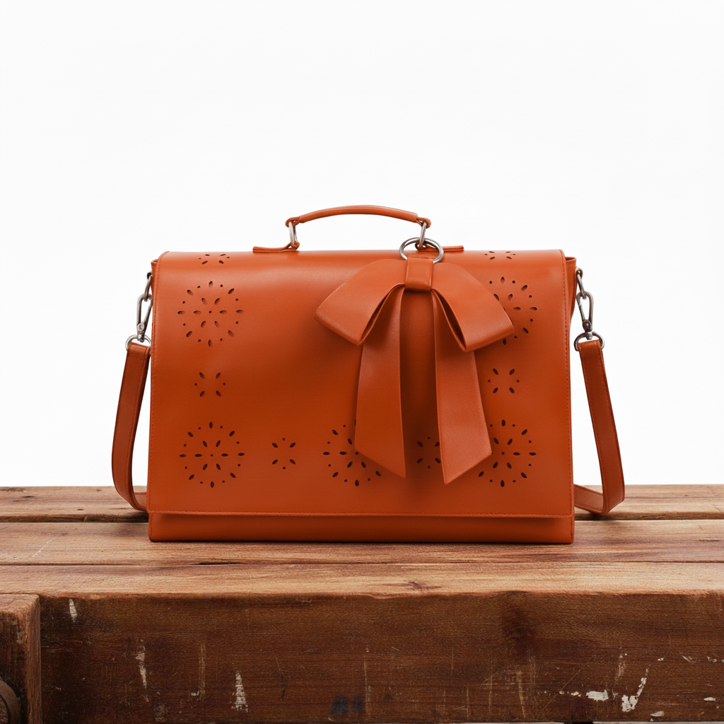 Bolsa de hombro cuero refinado