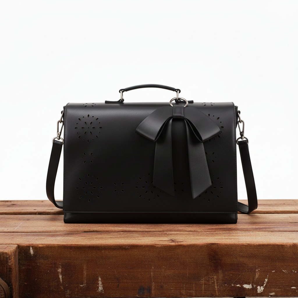 Bolsa de hombro cuero refinado