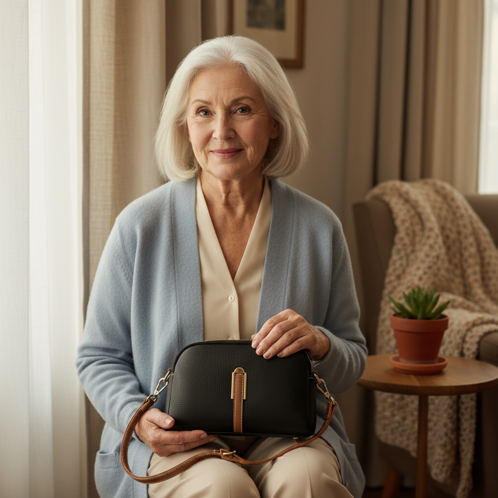 Milla Bolsa de hombro de piel