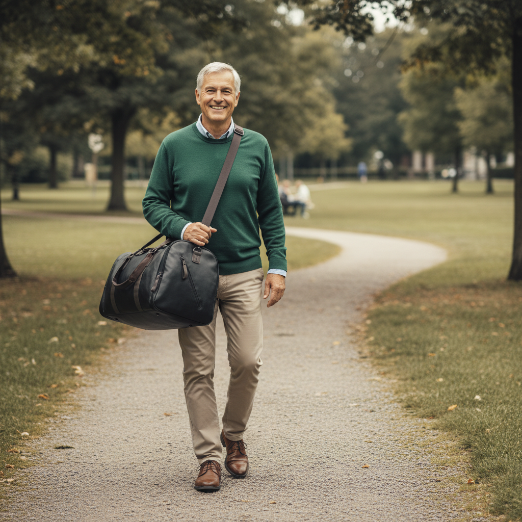 Oscar Bolsa de viaje de piel