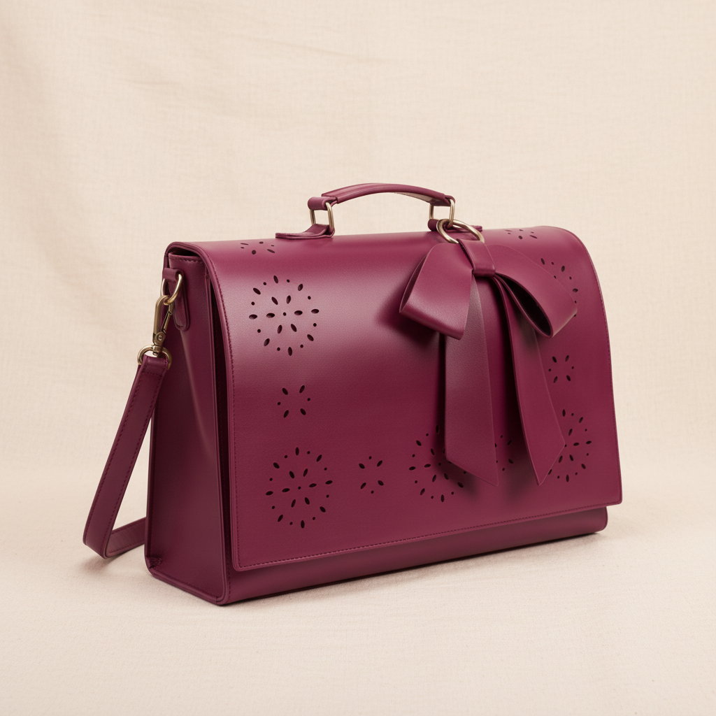 Bolsa de hombro cuero refinado