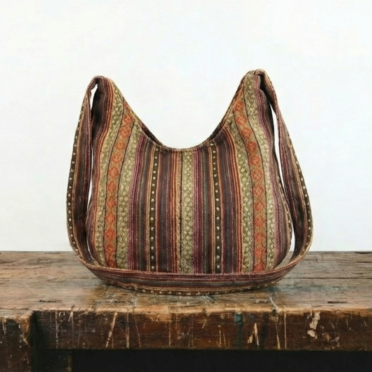 El espíritu bohemio de Jesalia | Bolsa de hombro tejido