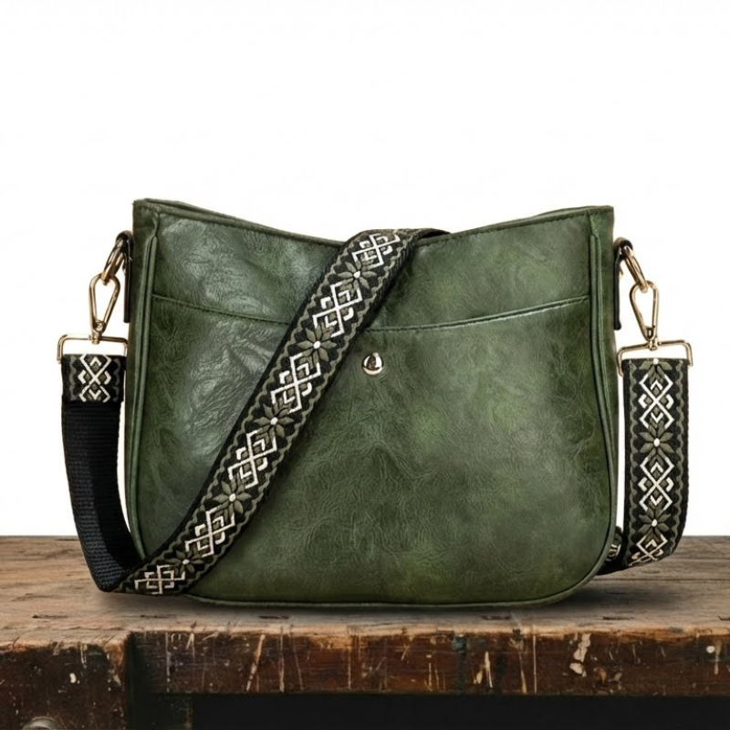 Bolsa de hombro de cuero vintage Premium