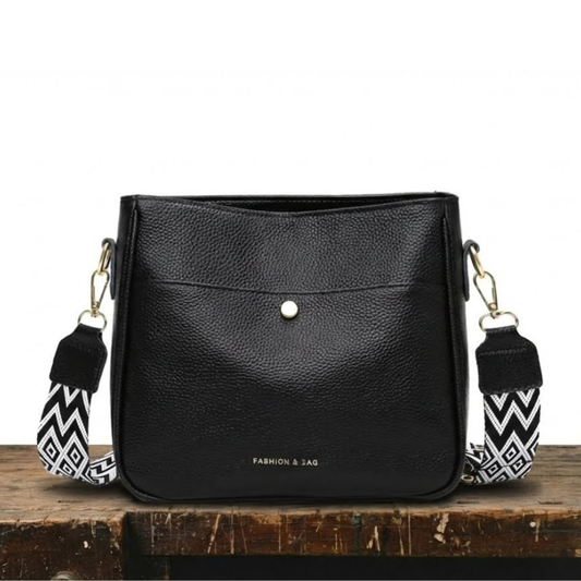 Bolsa de hombro de piel de vaca diseño de lujo