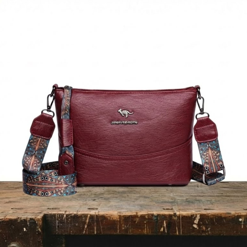 Bolsa de hombro de cuero moderno exclusiva