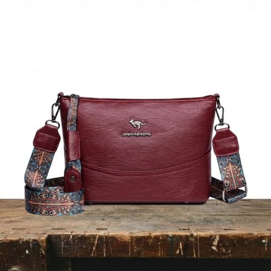 Bolsa de hombro de cuero moderno exclusiva